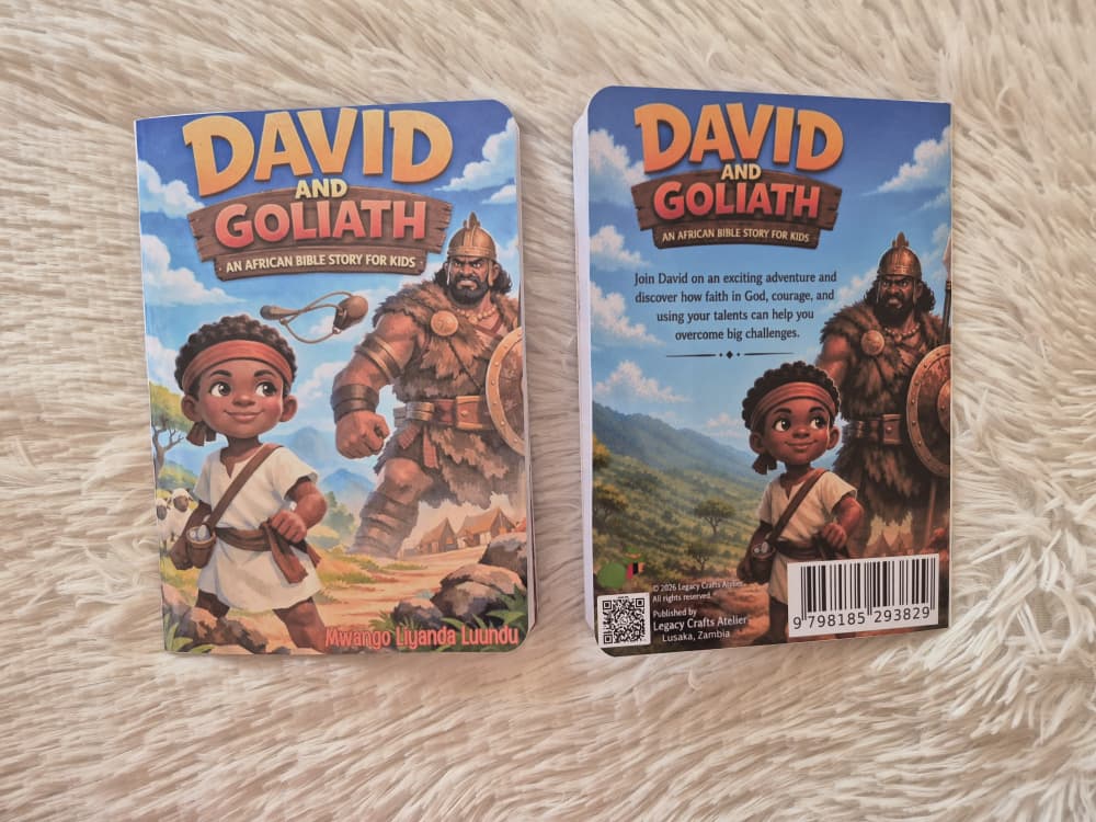 David and Goliath children's book by Zambian author Mwango Liyanda Luundu